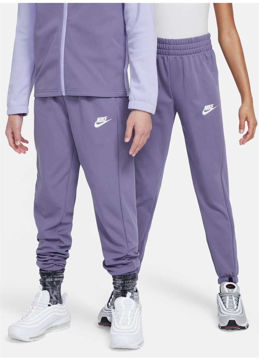 Nike Düz Lila Erkek Eşofman Takımı FD3067-515-K NSW TRACKSUIT POLY FZ_3