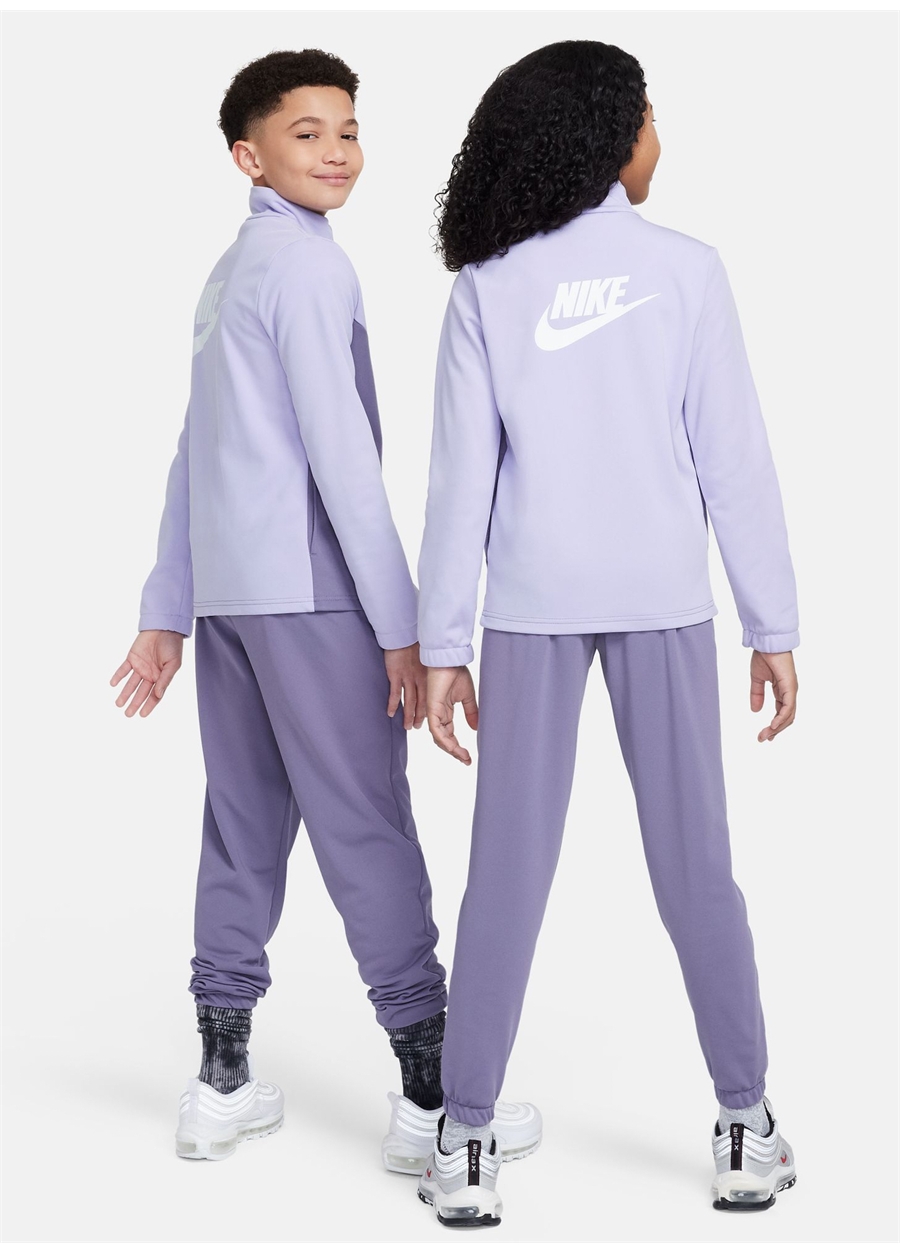 Nike Düz Lila Erkek Eşofman Takımı FD3067-515-K NSW TRACKSUIT POLY FZ_6