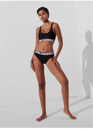 KARL LAGERFELD Siyah Kadın Bikini Alt 240W2222_0