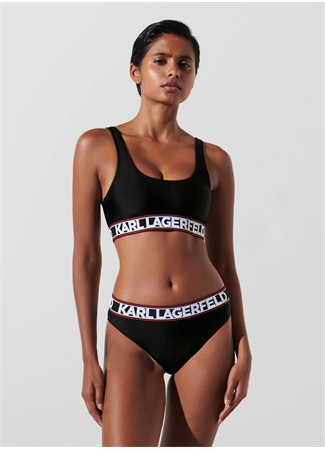 KARL LAGERFELD Siyah Kadın Bikini Alt 240W2222_1