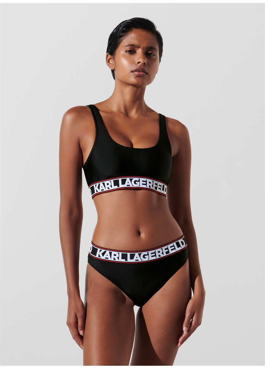 KARL LAGERFELD Siyah Kadın Bikini Alt 240W2222_1