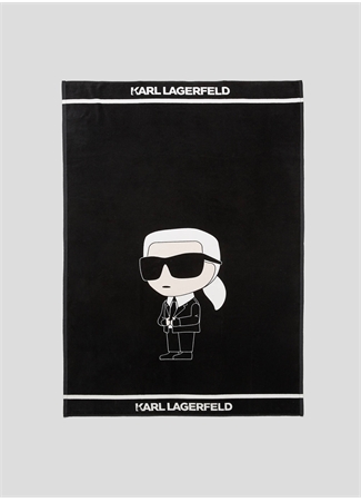 KARL LAGERFELD Siyah Plaj Havlusu 240W3972_0