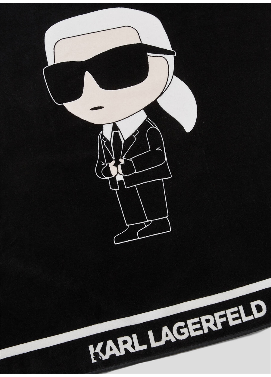 KARL LAGERFELD Siyah Plaj Havlusu 240W3972_1