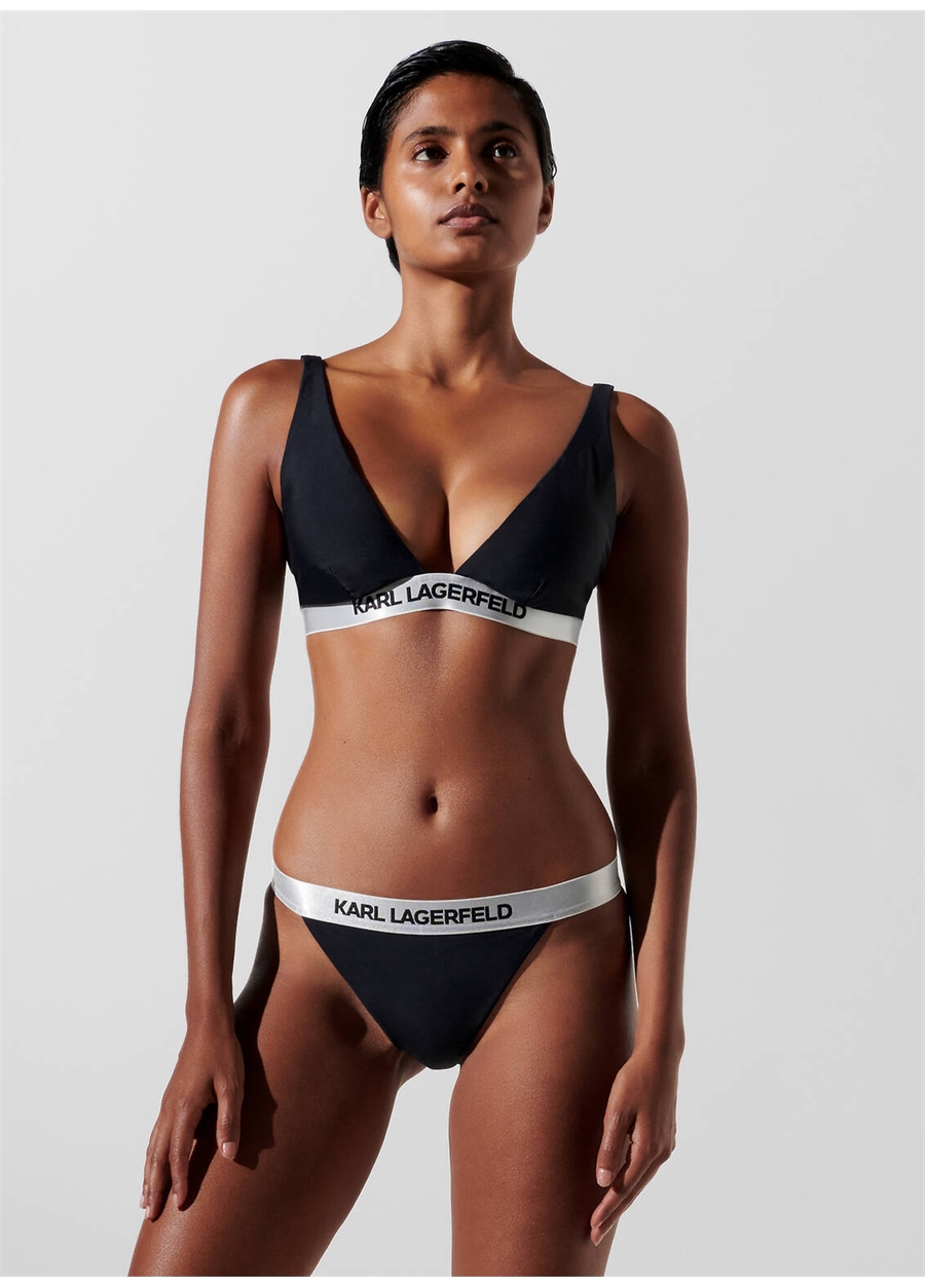 KARL LAGERFELD Siyah Kadın Bikini Alt 240W2219_1