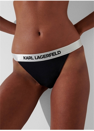 KARL LAGERFELD Siyah Kadın Bikini Alt 240W2219_2