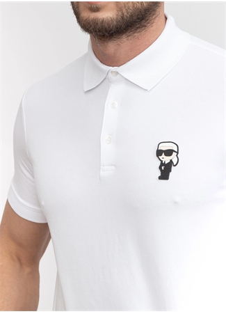 KARL LAGERFELD Beyaz Erkek Polo T-Shirt 745022500221_2