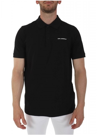 KARL LAGERFELD Siyah Erkek Polo T-Shirt 745015542221_0