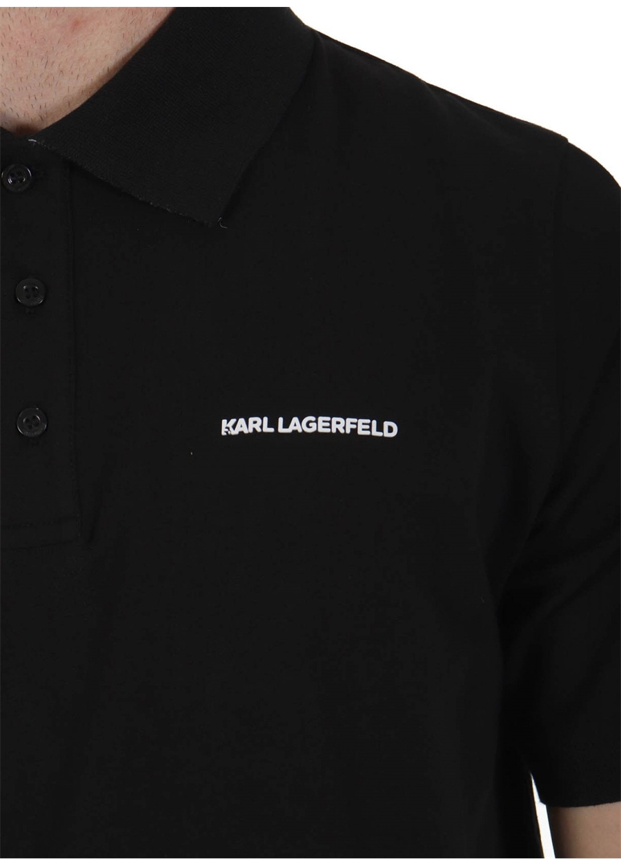 KARL LAGERFELD Siyah Erkek Polo T-Shirt 745015542221_3