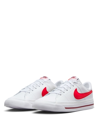 Nike Beyaz Erkek Yürüyüş Ayakkabısı DA5380-122-NIKE COURT LEGACY (GS)_4